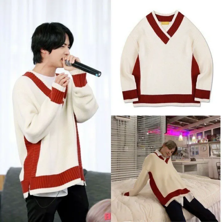 bts jin cardigan