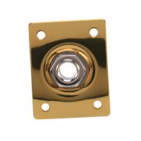 Square Style Jack Plate Guitar Bass Jack 1/4 Output Input Jack Socket For Electric Guitar Parts &amp; Accessories Gold