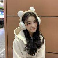 PTWVHY กลางแจ้ง นุ่ม หูแมว กันลม สำหรับเด็กผู้หญิง เด็ก Earlap Plush เกาหลี ผู้หญิง Earmuffs ที่ครอบหูฤดูหนาว ที่คาดผมอุ่น