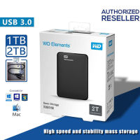 【คลังสินค้าพร้อม】Western Digital HardDisk 1TB 2TB HDD USB3.0 2.5"  External Hard Disk ฮาร์ดไดรฟ์ภายนอก ฮาร์ดดิสก์แบบพ