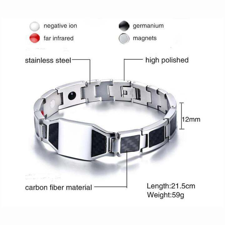 Titanium magnetic hot sale therapy bracelet