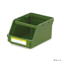 Penco Pile Up Caddy Green / กล่องจัดระเบียบสิ่งของแบบมีหูหิ้ว วางซ้อนกันได้ สีเขียวกากี แบรนด์ Penco จากประเทศญี่ปุ่น (HEB038-GN)