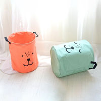 Handheld Large Laundry Basket Hamper Bag Cartoon Lovely Clothes Storage Barrel Kid Toy Sundries Organizer