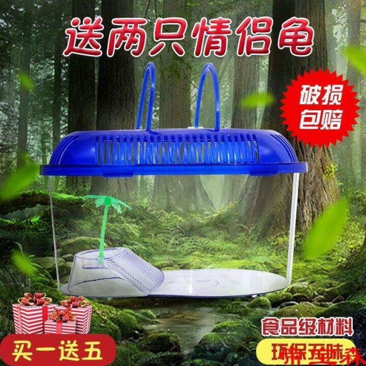 [COD] Turtle tank with sun deck and water land plastic turtle special ...