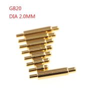 10pcs Spring-Loaded Connector through Hole PCB Height 3 4 5 6 7 8 9 to 20.5 mm Spring Header Pogo Pins 12V 2A Gold Plated