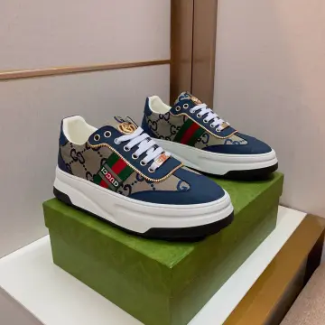 Sneakers Atletik Lelaki Gucci dalam Mystic White - Malaysia