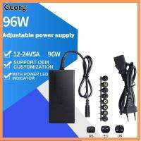 GEORG ปรับได้ปรับได้ 96W 50/60Hz ค่ะ ไฟแสดงสถานะ LED สายเคเบิล USB ที่ชาร์จแล็ปท็อป แบตเตอรี่ลิเธียม ตัวแปลงไฟฟ้า