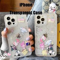 {Doudou Plush} เคสใสลายการ์ตูนน่ารัก Sanrio Sanrio Family สำหรับ IPhone 14 13 12 Pro เคสโทรศัพท์เคสป้องกันแบบญี่ปุ่น