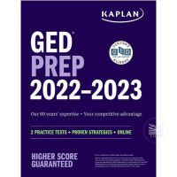 (เล่มจริง ของแท้ถูกลิขสิทธิ์!) KAPLAN GED TEST PREP 2022-2023 : 2 PRACTICE TESTS + PROVEN STRATEGIES + ONLINE