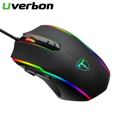 Gaming Mouse 1600 DPI Optical 6 Button USB Mouse With RGB BackLight Mute Mice For Desktop Laptop Computer Gamer Mouse