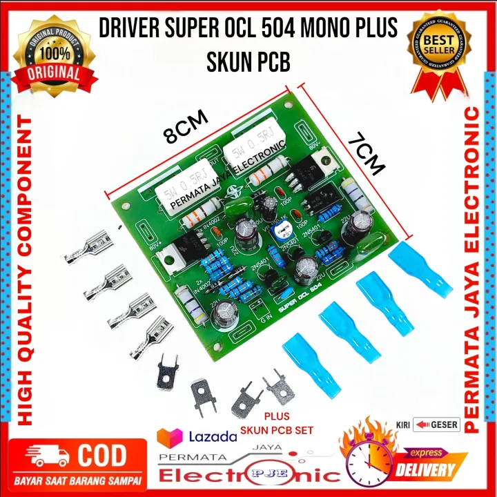 Kit Driver Power Amplifier Socl Mono Plus Skun Pcb Set Lazada Indonesia