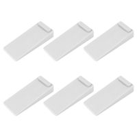 6 PCS Door Wedge Rubber, Door Stopper, Heavy Duty Slip-resistant and Stackable Door Holders, Adjustable Height and Strong Grip on Tiles, Carpet, Wood,Cement and Laminate Floor