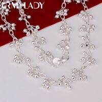 【HOT】 korean fashion 925 Sterling beads chains necklaces for women luxury designer gifts