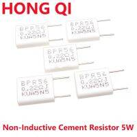 10PCS Non-Inductive Cement Resistor 5W Resistance 0.01 0.02 0.05 0.1 0.2 0.22 0.33 0.5 Ohm