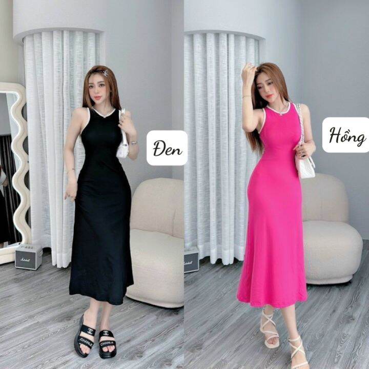 Đàm ôm body sát nách hở lưng dáng xòe - đầm nữ | Lazada.vn