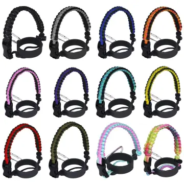 Wongeto Paracord Handle Shoulder Strap Compatible with Hydro Flask Wide Mouth Water Bottles Strap