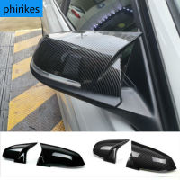 2pcs Auto Car Rear View Side Mirror Cover Trim For BMW F20 F21 F22 F23 F30 F31 F32 F36 X1 E84 F87 M2 Carbon Fiber Style