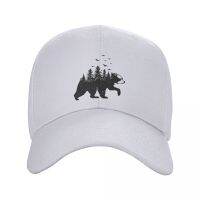 Punk Unisex Forest Bear Walking Baseball Cap Adult Adjustable Dad Hat Women Men Outdoor Hunting Caps Snapback Hats