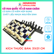Bộ Cờ Vua Quốc Tế Bằng Nhựa Có Nam Châm Bàn Kiêm Kiêm Làm Hộp Đựng Cho Bé