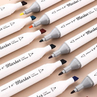 เครื่องหมาย ปากกามาร์กเกอร์แท่งเหลี่ยม มาร์กเกอร์สีเดียว เขียนลื่น ถูกและใช้งานง่าย มี 24 สีให้เลือก Marker Pen