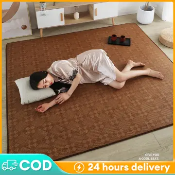 Bamboo mat summer cool mattress positive negative dual-use mat double-sided  household rattan mat foldable ice bamboo summer