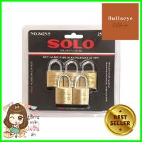 กุญแจคีย์อะไลก์ SOLO 8425 25 มม. แพ็ก 5 ชิ้นKEYED ALIKE PADLOCK SOLO 8425 25MM 5EA/SET **ราคาดีที่สุด**