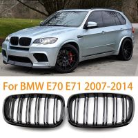 Kidney Grille ABS Gloss Black Front Bumper Racing Grill for BMW X5 E70 2007-2013 X6 E71 2008-2014 Car Accessories