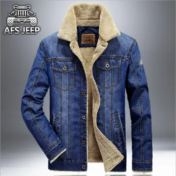 Shop Denim Jacket Fur Online | Lazada.Com.Ph