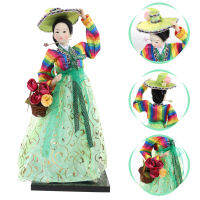 เครื่องประดับตุ๊กตาสไตล์เกาหลีตุ๊กตาเกาหลี Hanbok Dress Doll Model Decor