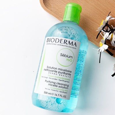 ไบโอเดอม่า Bioderma H2Oคลีนซิ่ง ล้าง เช็ดเครื่องสำอาง สำหรับผิวแพ้ง่าย ผิวผสม-ผิวมัน-ผิวแห้ง ขนาด 500 ml. Make-up Removing พร้อมส่ง