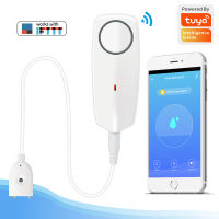 WIFI Water Leak Sensor น้ำท่วมรั่วระดับ Alarm Detector Overflow ป้องกัน Tuya Smart Life App Home House รีโมทคอนล