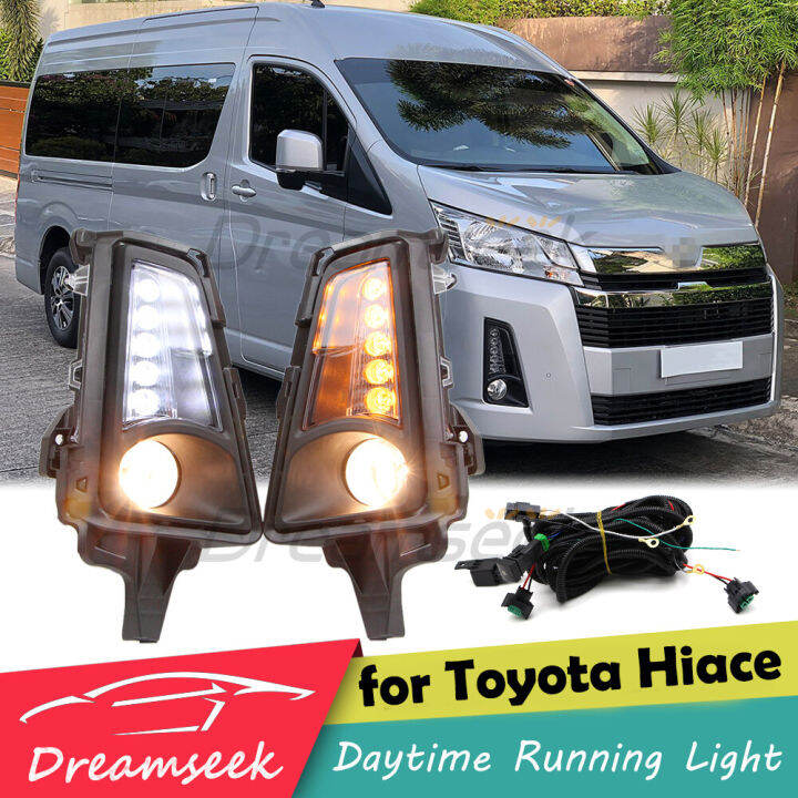 LED DRL Fog Light Daytime Running Light for Toyota Hiace Commuter GL H300 2019 2020 2021 2022