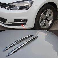 【✱2023 HOT✱】 sushuang 2ชิ้นสำหรับ Volkswagen Vw Golf7 Golf 7ศีรษะร่างกายติดกรอบไฟด้านหน้าไฟตัดหมอกกรอบแผงเอบีเอสโครเมี่ยมตัด