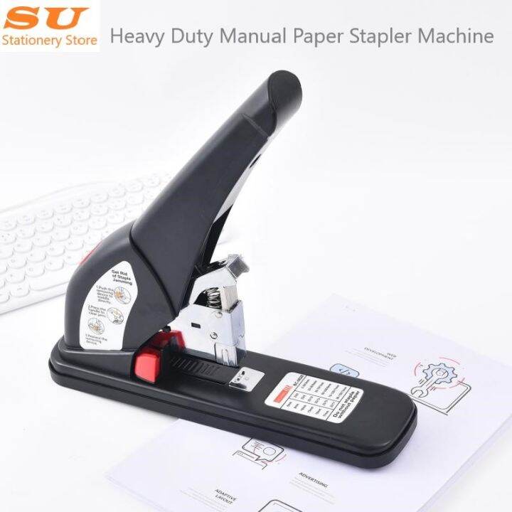Stapler Heavy Duty Manual Paper Stapler Machine 140/240 Sheets Thick Layer Stapler Large Stapler