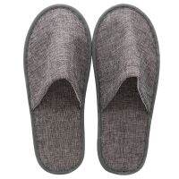 10 Pairs Comfortable Linen Slippers Hotel Travel Spa Disposable Slippers Casual Spa Unisex Home Guest Anti Slip