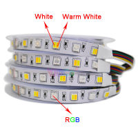 DC12V 24V 5M RGBW RGBWW RGB CCT ไฟ LED Strip,RGB (สีขาวสีขาวอบอุ่น) SMD 5050เทปหลอดไฟ Led แบบยืดหยุ่น