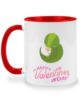 แก้วพิมพ์ลาย valentines วาเลนไทน์ ของขวัญวาเลนไทน์ แก้วคริสมาสต์ แก้วมัค แก้วน้ำน่ารัก แก้วสองสี แก้วสกรีน แก้วกาแฟ เหมาะเป็น ของขวัญ ของที่ระลึก ของขวัญวันเกิด twotone coffee mug