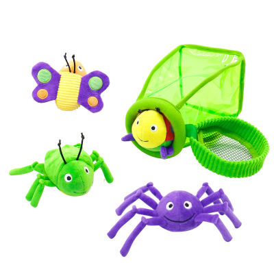 สีแมลงสามารถการ์ตูนแมลงดักตุ๊กตาผีเสื้อแมงมุม L Adybug เด็กอ่อนตุ๊กตาสั่นสะเทือนของเล่นเด็กสัตว์ของเล่น
