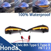 Dynamic Turn Signal Blinker Side Mirror Indicator Light Lamp For Honda Civic MK8 8th Hatchback 3 Door 5 Door Type-S Type-R 05-12Signal Light Assemblie