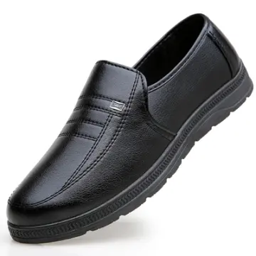 Mens black clearance slip on shoes