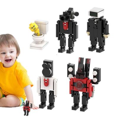 Building Bricks Doll Character Accessory Toys Figures Building Blocks Educational Assembly Toy Toilet Man Kids Birthday Gifts beneficial