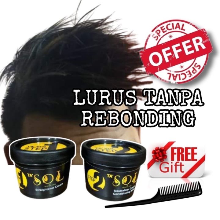 ♭tasol Hair Rebonding Cream Ubat Krim Lurus Rambut Rebonding 500ml Neutralizer 500ml☂ Lazada 