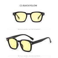 [NUOGUO]square fashion retro men and women sunglasses metal hinge