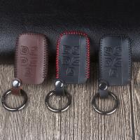 ◊▧☾ Leather Car Remote Key Case Cover For Land Rover A9 Range Rover Sport Evoque Freelander 1 2 Discovery Sport LR4 LR5 Accessories