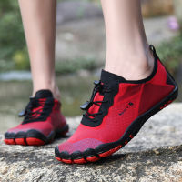 Summer Barefoot Aqua Water Shoes Red Beach Shoes Women Upstream Shoes For Men Sneakers Outdoor Swimming Gym Fishing Footwear