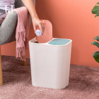 Standing Trash Can Plastic Rectangle Modern Kitchen Storage Trash Can Eco-Friendly Standing Rangement Cuisine Waste Bins BG50WB