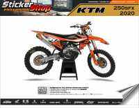 สติ๊กเกอร์ติดรถ วิบาก เอ็นดูโร่ รุ่น ktm 250sfx 2020 No.06