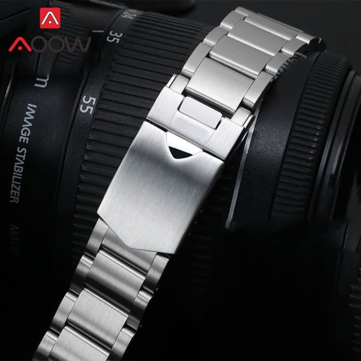 สายนาฬิกาสแตนเลส-22-มม-สำหรับ-tudor-heritage-black-bay-solid-curved-end-หัวเข็มขัดแบบพับได้-men-replacement-bracelet-watch-band