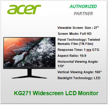 KG271 Widescreen LCD Monitor | Lazada