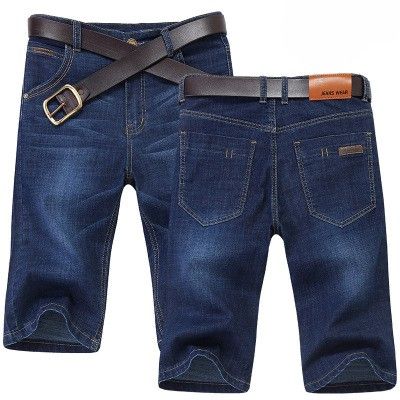 [โรงงานขายตรง] ฤดูร้อนส่วนบางกางเกงยีนส์ห้ากางเกงชายกางเกงขาสั้นกางเกงยีนส์กางเกงขาสั้นตรงชายกางเกงลำลอง